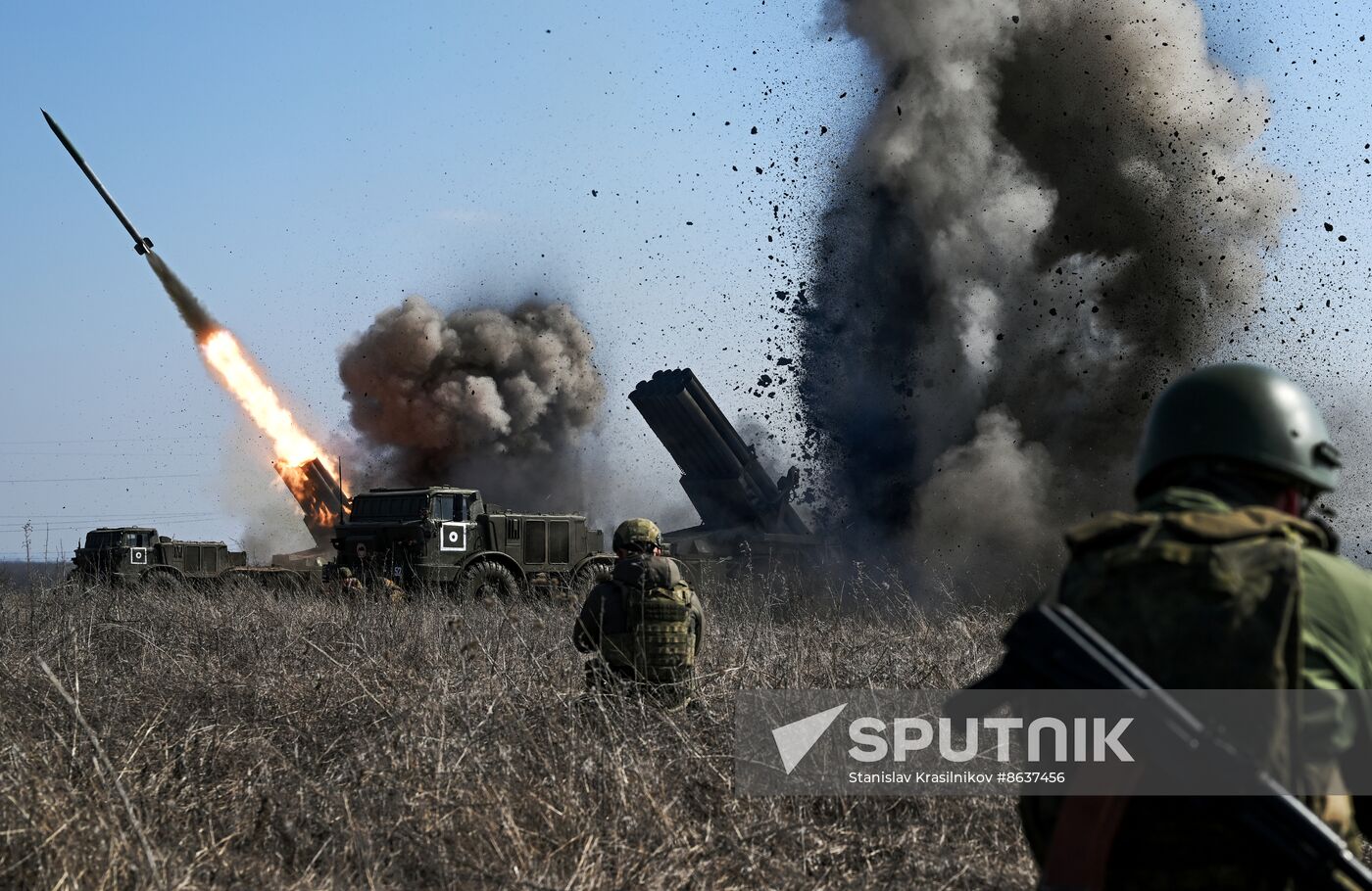 Russia Ukraine Military Operation Artillery Unit