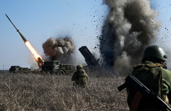 Russia Ukraine Military Operation Artillery Unit