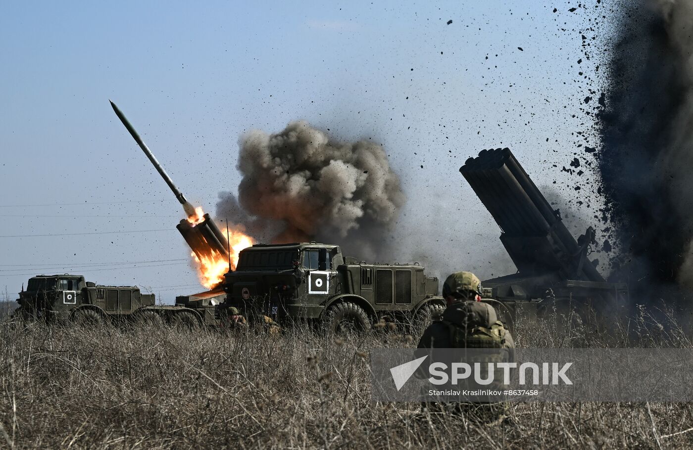 Russia Ukraine Military Operation Artillery Unit