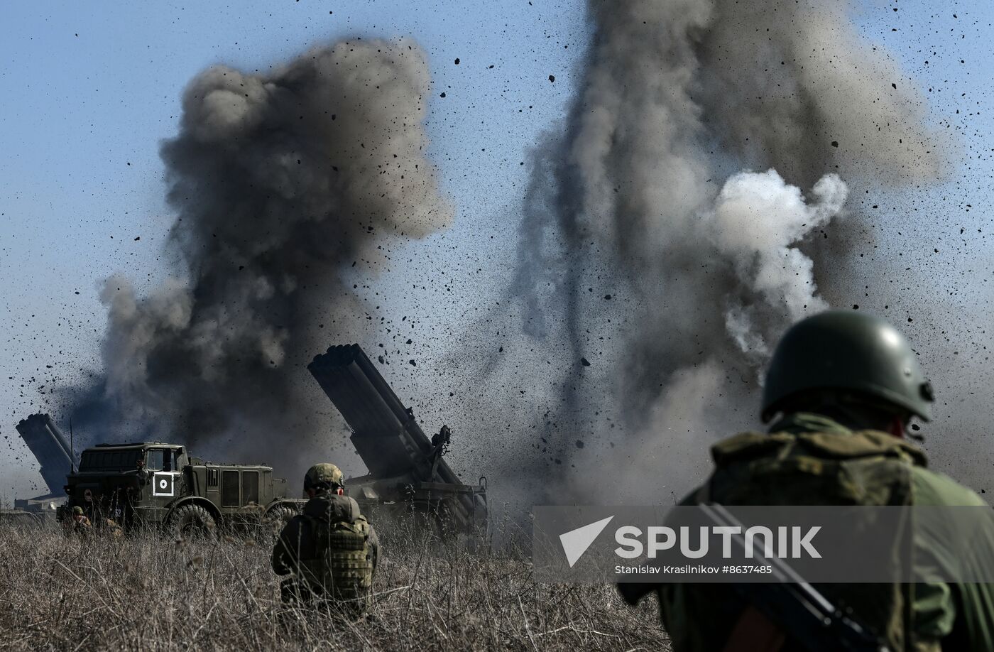 Russia Ukraine Military Operation Artillery Unit