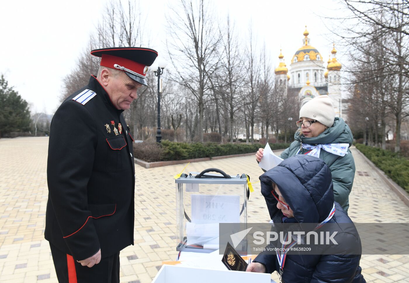 Russia DPR Presidential Election Early Voting