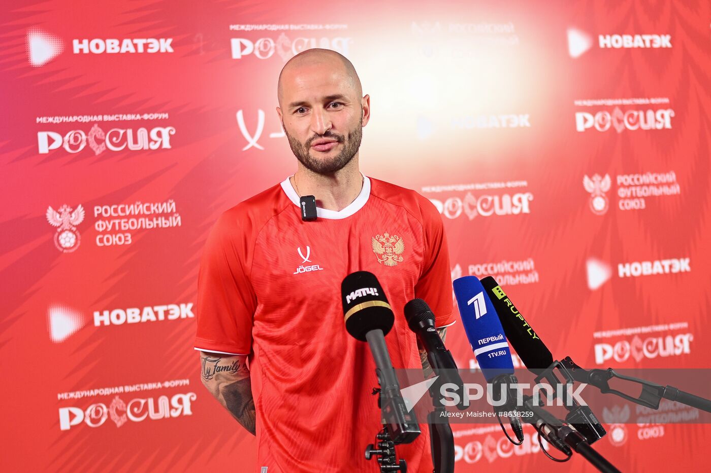 RUSSIA EXPO. Presentation of the Russian national football team's new uniform