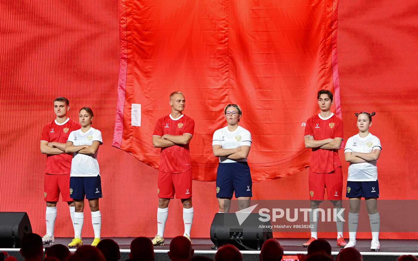 RUSSIA EXPO. Presentation of the Russian national football team's new uniform