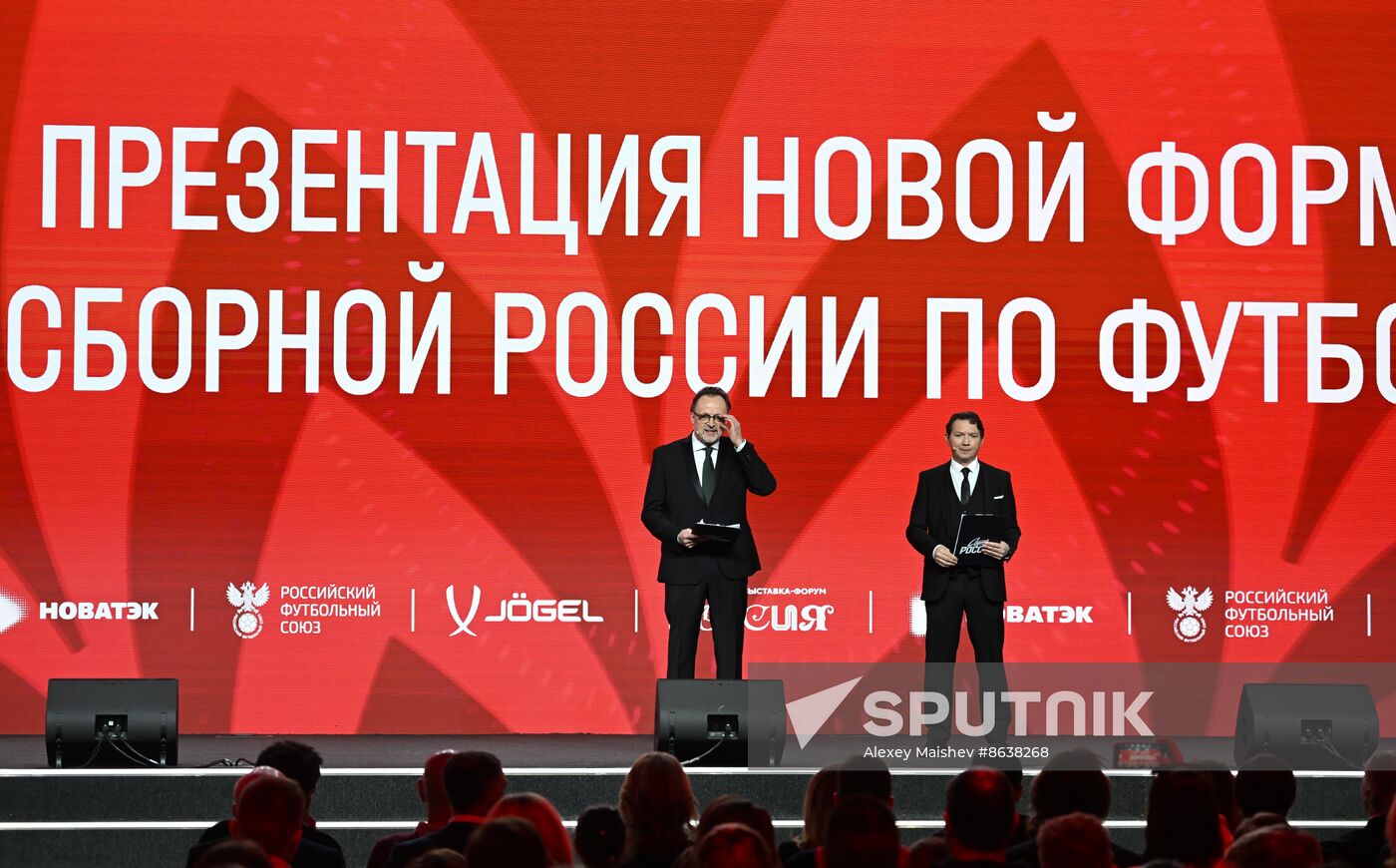 RUSSIA EXPO. Presentation of the Russian national football team's new uniform