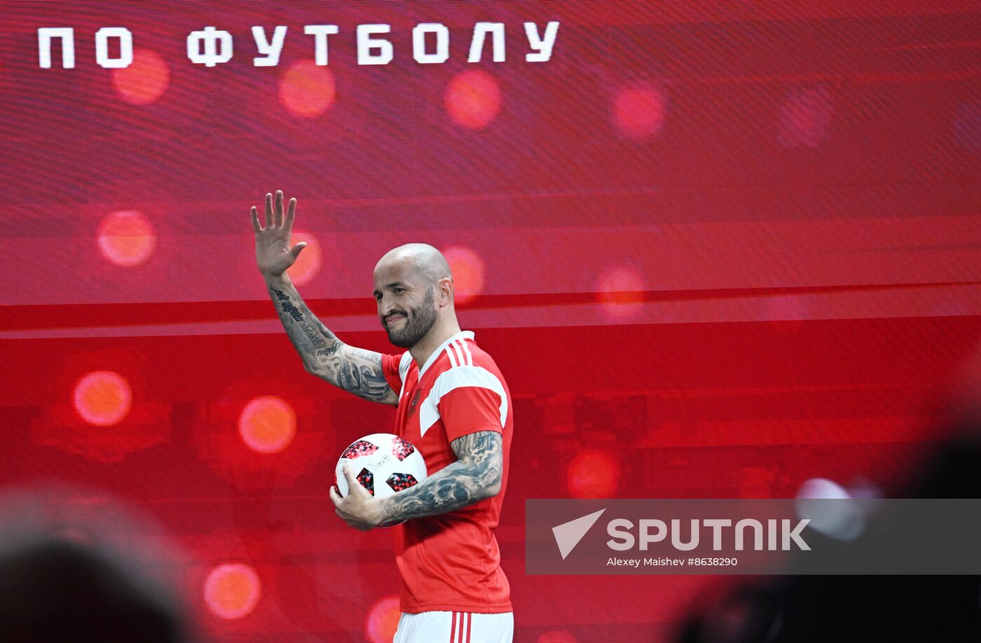 RUSSIA EXPO. Presentation of the Russian national football team's new uniform