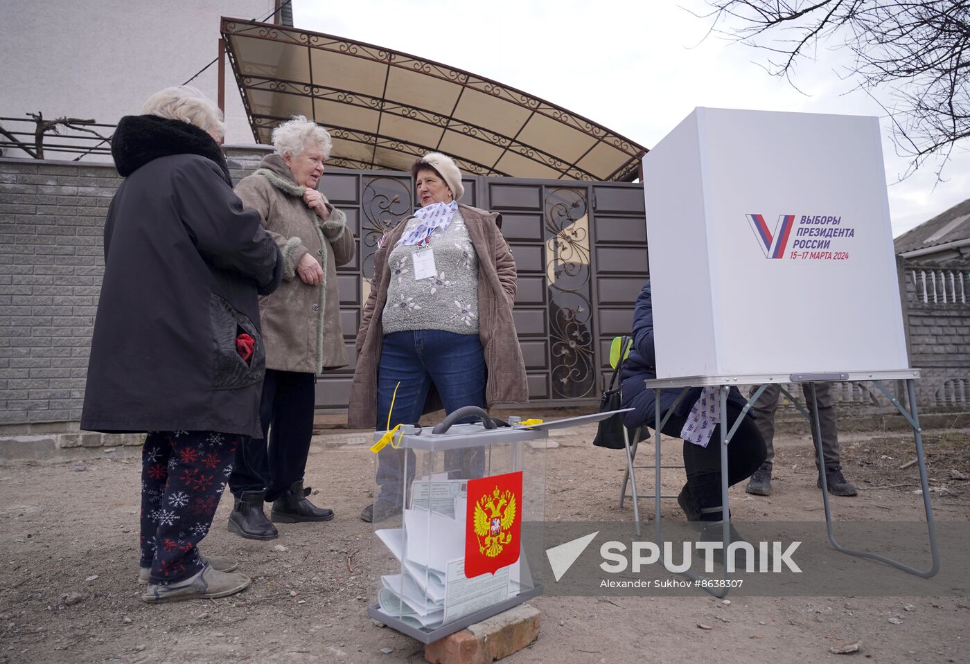 Russia DPR Presidential Election Early Voting