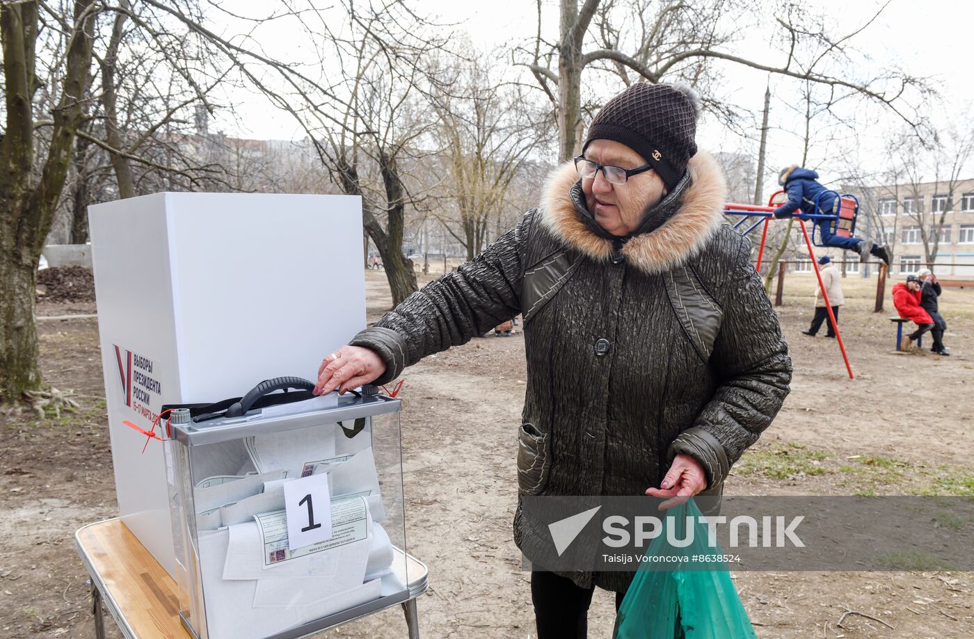 Russia DPR Presidential Election Early Voting