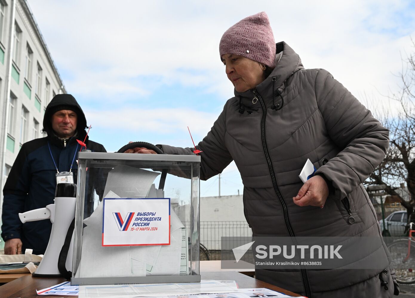 Russia LPR Presidential Election Early Voting