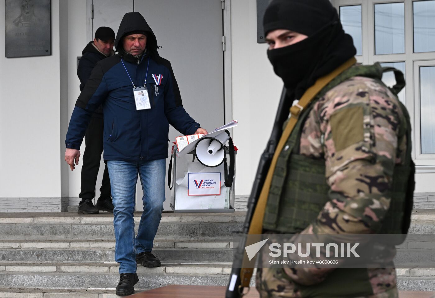 Russia LPR Presidential Election Early Voting