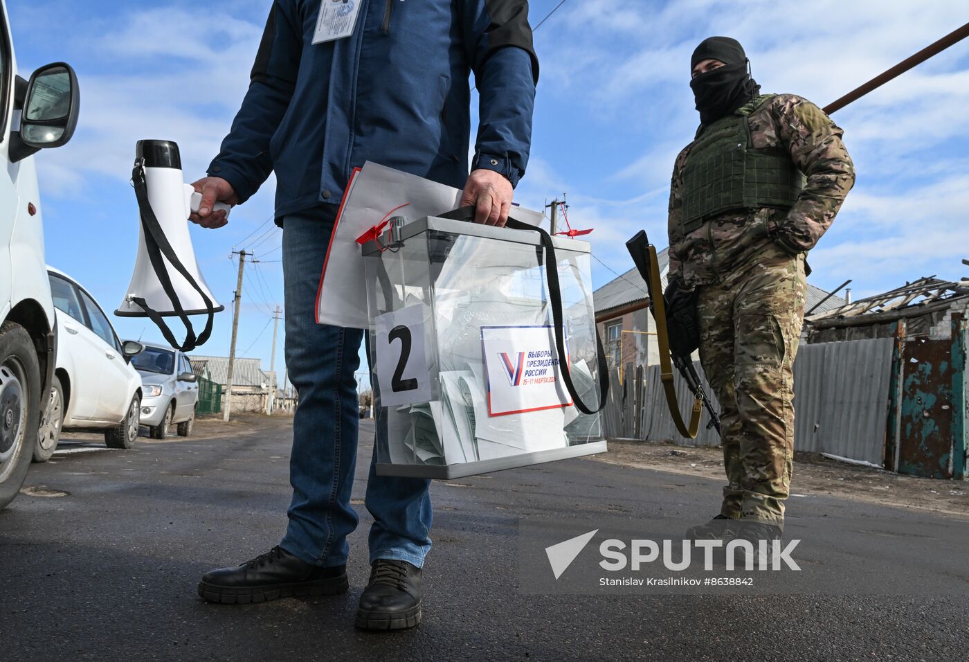 Russia LPR Presidential Election Early Voting