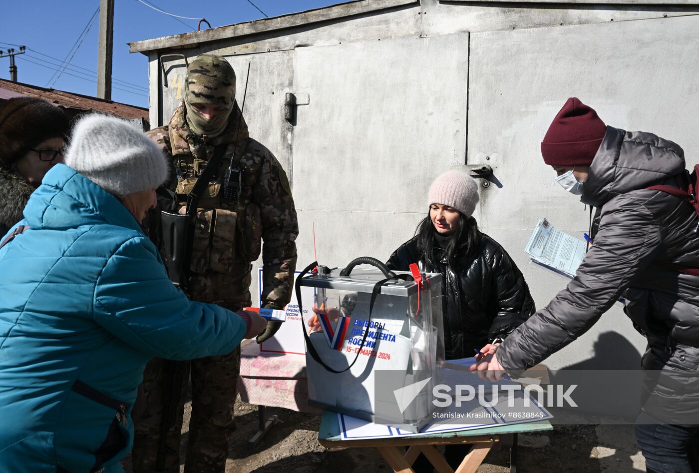 Russia LPR Presidential Election Early Voting