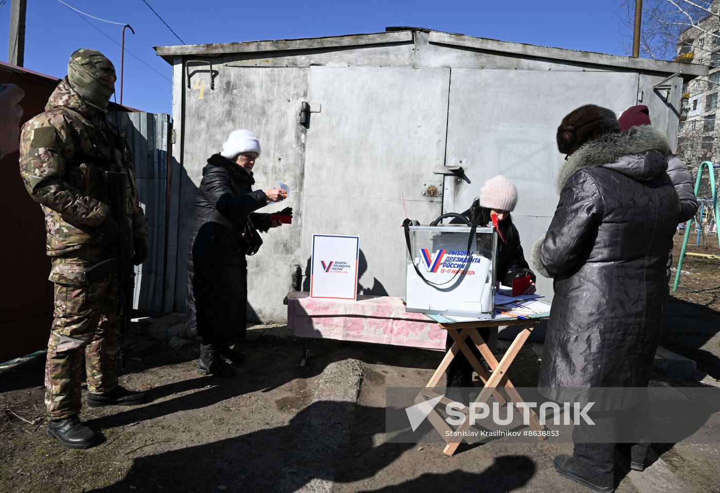 Russia LPR Presidential Election Early Voting