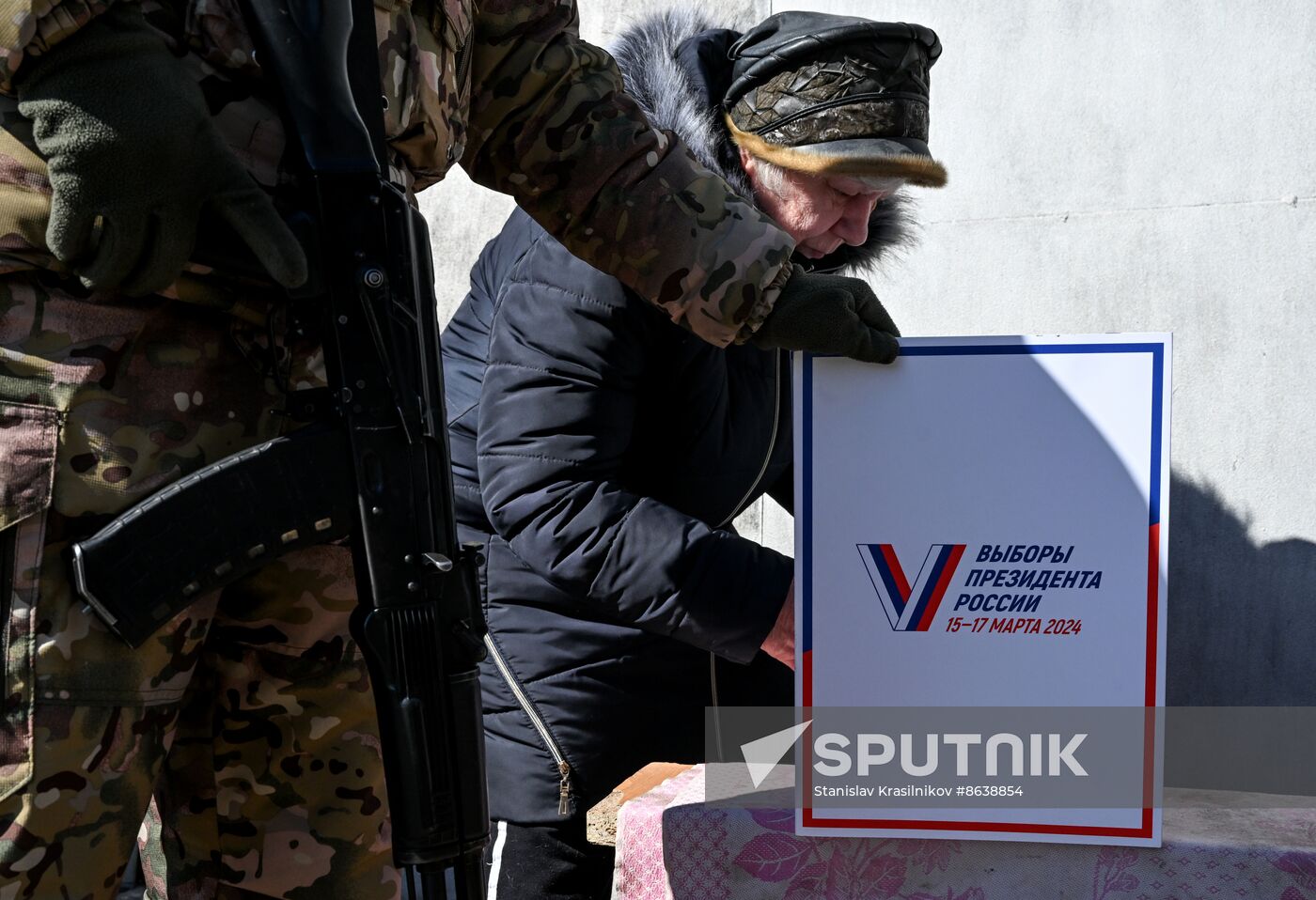 Russia LPR Presidential Election Early Voting