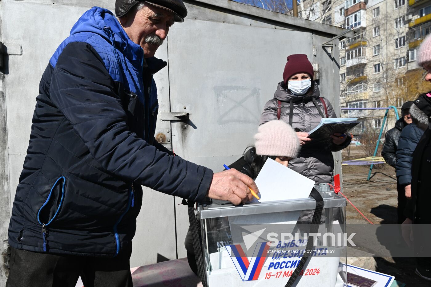 Russia LPR Presidential Election Early Voting