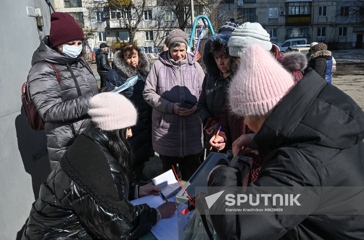 Russia LPR Presidential Election Early Voting