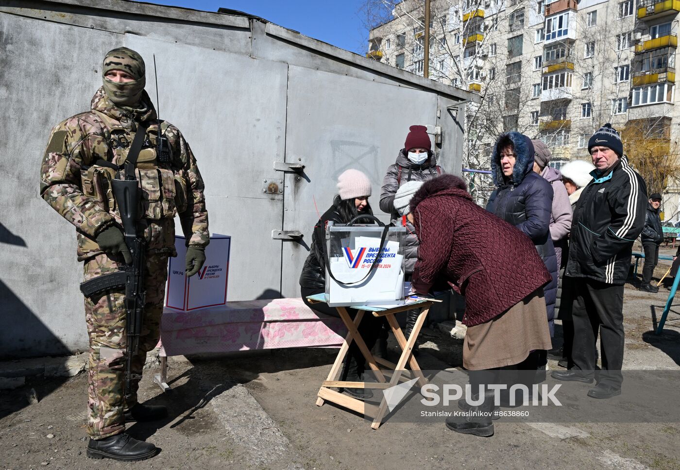 Russia LPR Presidential Election Early Voting