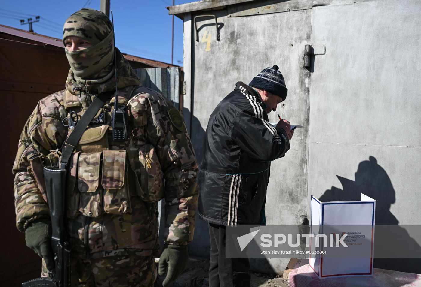 Russia LPR Presidential Election Early Voting