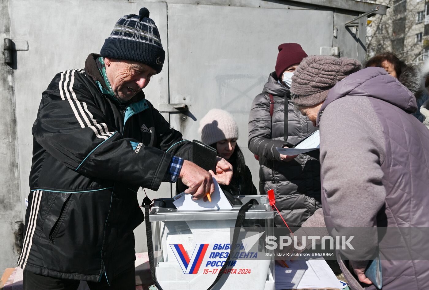 Russia LPR Presidential Election Early Voting