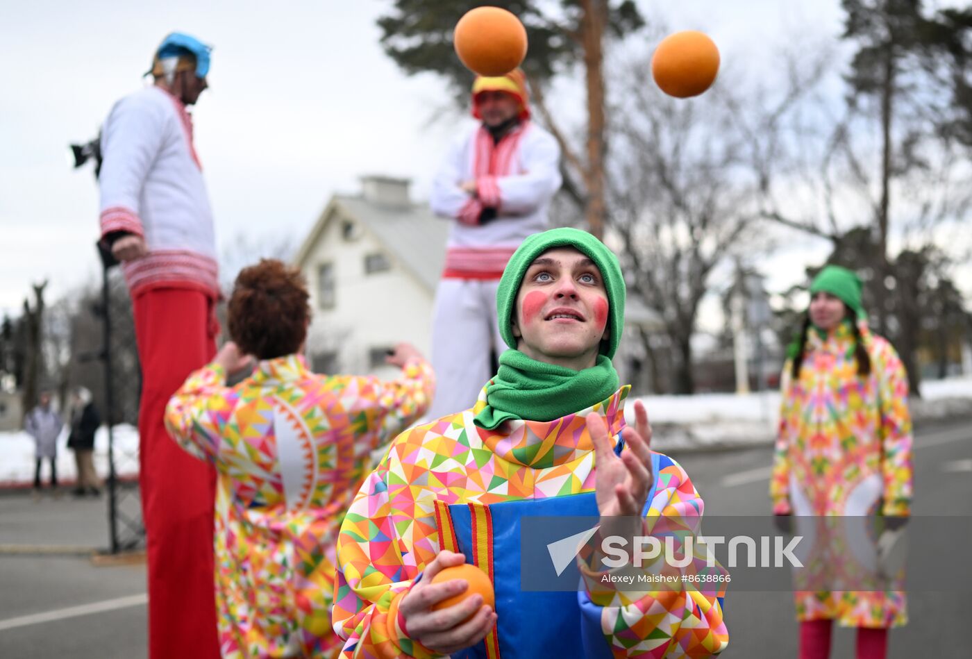 Russia EXPO. Street procession marking beginning of Maslenitsa (Pre-Lent Week)