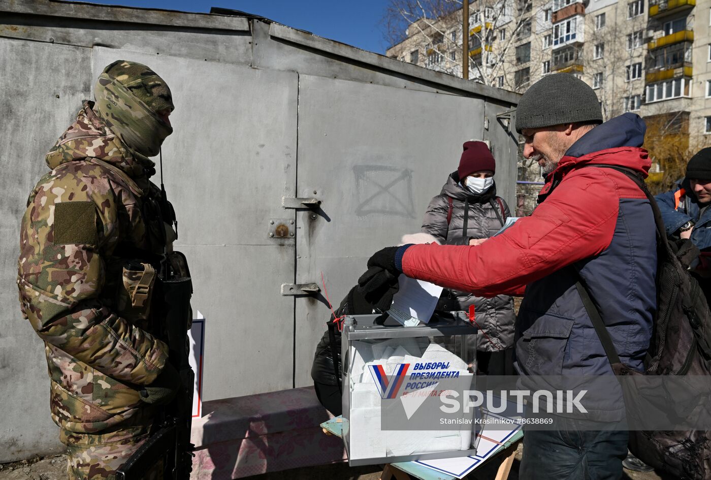 Russia LPR Presidential Election Early Voting