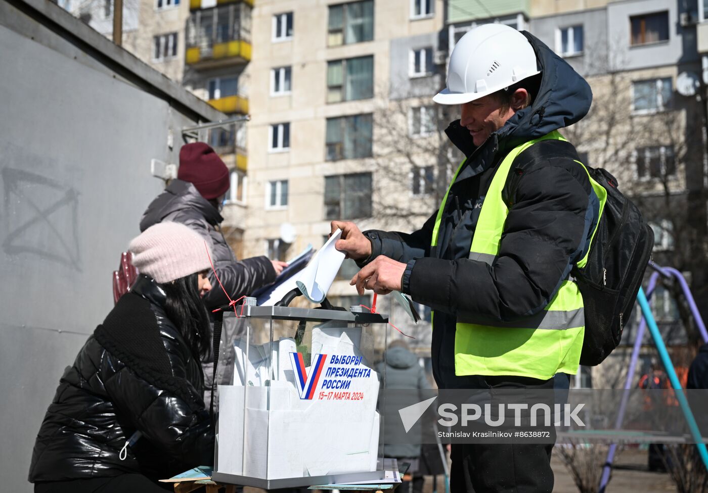 Russia LPR Presidential Election Early Voting