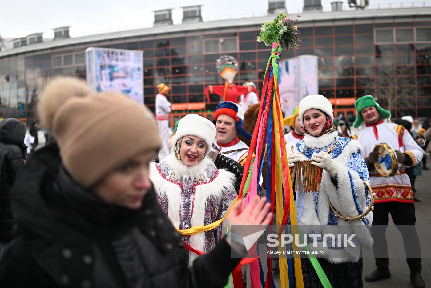 Russia EXPO. Street procession marking beginning of Maslenitsa (Pre-Lent Week)