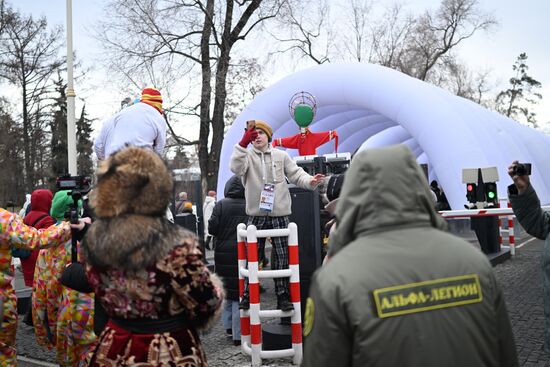 Russia EXPO. Street procession marking beginning of Maslenitsa (Pre-Lent Week)