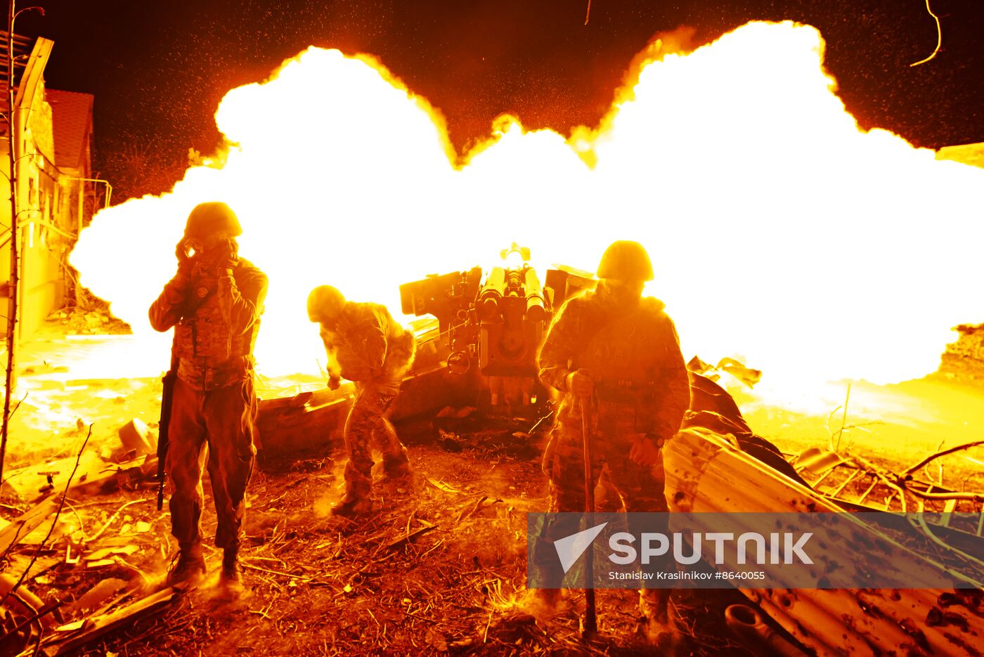 Russia Ukraine Military Operation Artillery Unit