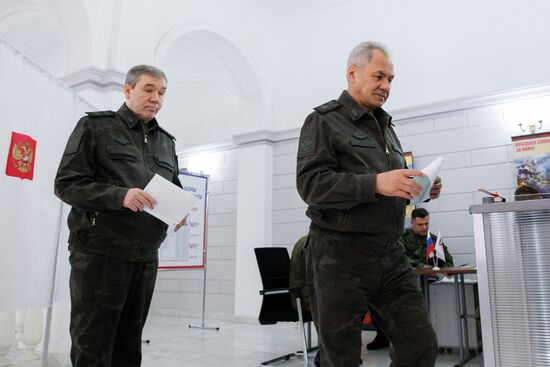 Russia Presidential Election Defence Ministry Leadership