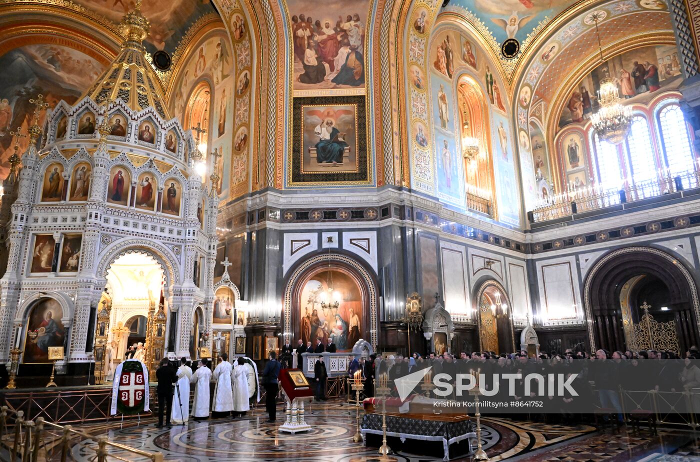 Russia Serbia Religion Bishop Death