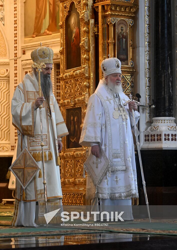 Russia Serbia Religion Bishop Death