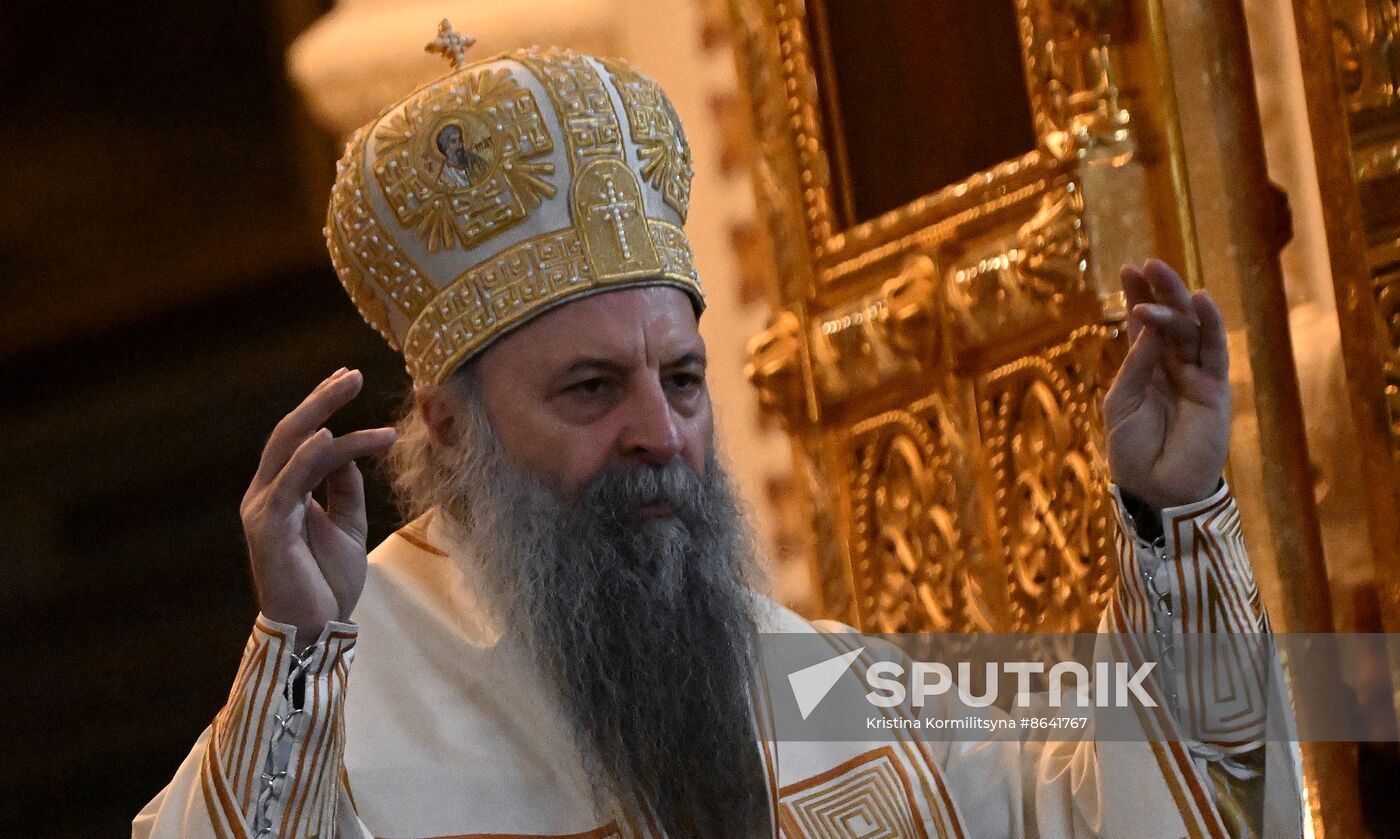 Russia Serbia Religion Bishop Death