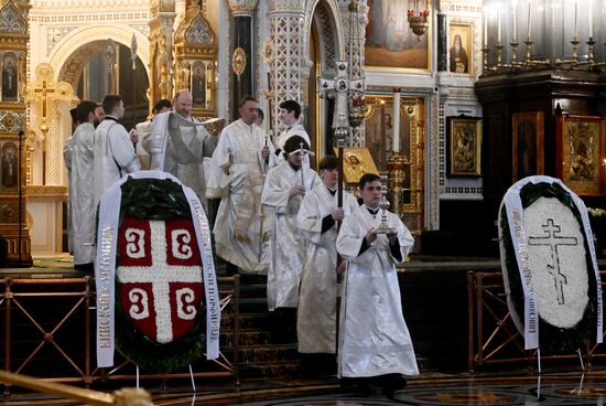 Russia Serbia Religion Bishop Death