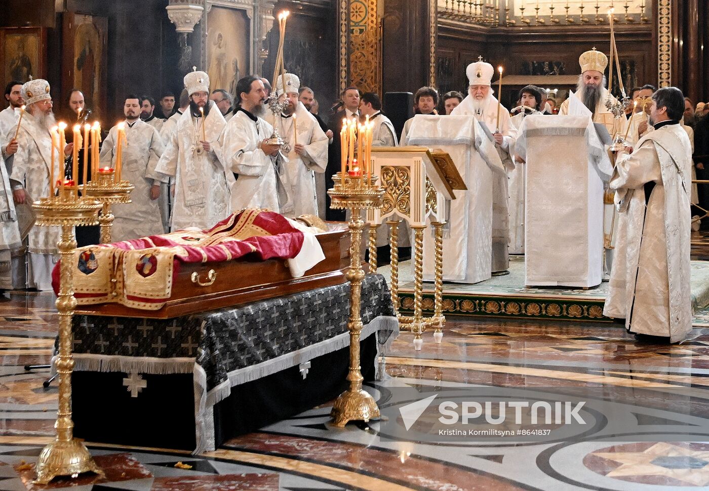 Russia Serbia Religion Bishop Death