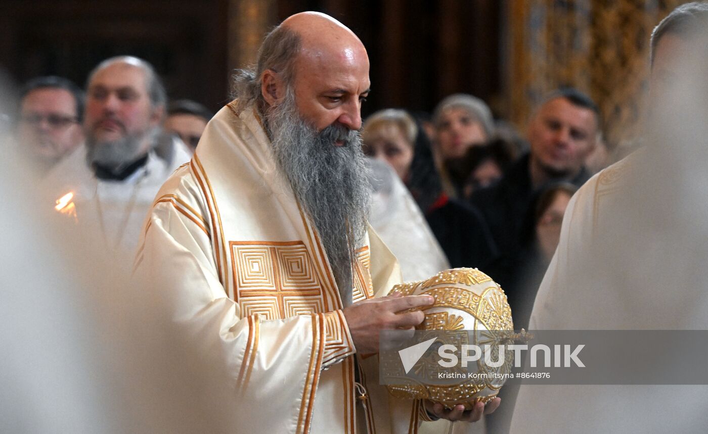 Russia Serbia Religion Bishop Death