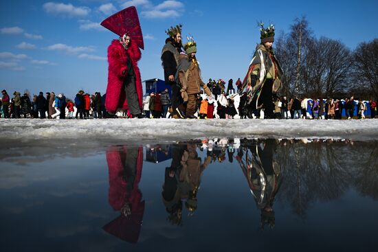 Russia Maslenitsa Celebration Nikola Lenivets