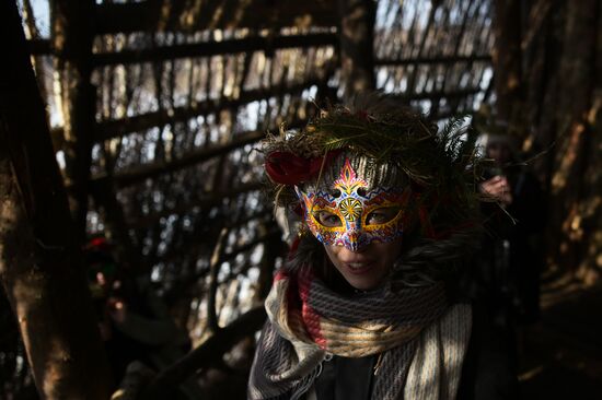 Russia Maslenitsa Celebration Nikola Lenivets