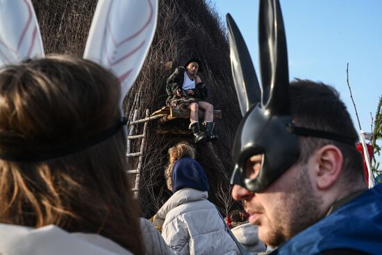 Russia Maslenitsa Celebration Nikola Lenivets