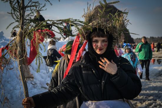 Russia Maslenitsa Celebration Nikola Lenivets