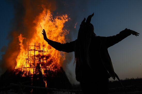 Russia Maslenitsa Celebration Nikola Lenivets