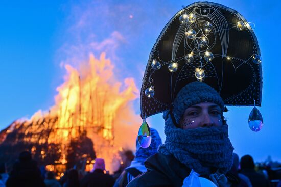 Russia Maslenitsa Celebration Nikola Lenivets