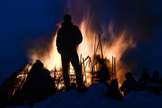 Russia Maslenitsa Celebration Nikola Lenivets