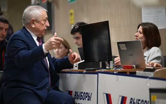 Russia Presidential Election Candidates Voting