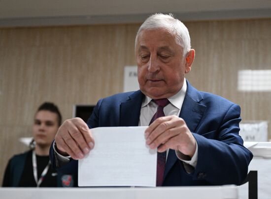 Russia Presidential Election Candidates Voting