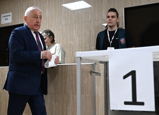 Russia Presidential Election Candidates Voting