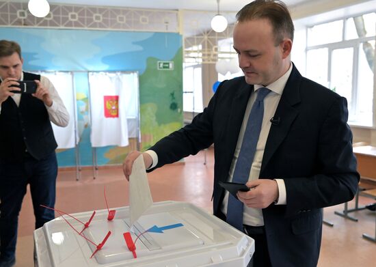 Russia Presidential Election Candidates Voting