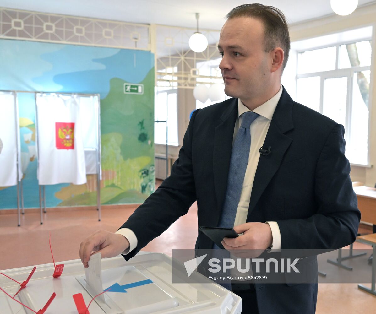 Russia Presidential Election Candidates Voting