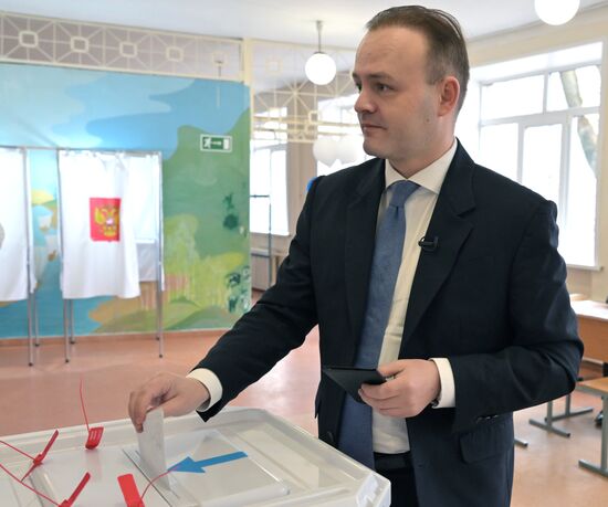 Russia Presidential Election Candidates Voting