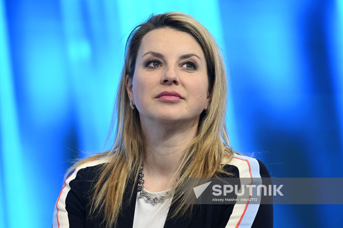 RUSSIA EXPO. Ice is Life. Meeting with figure skater Irina Slutskaya.