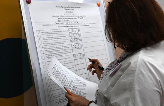 Russia Presidential Election Vote Counting